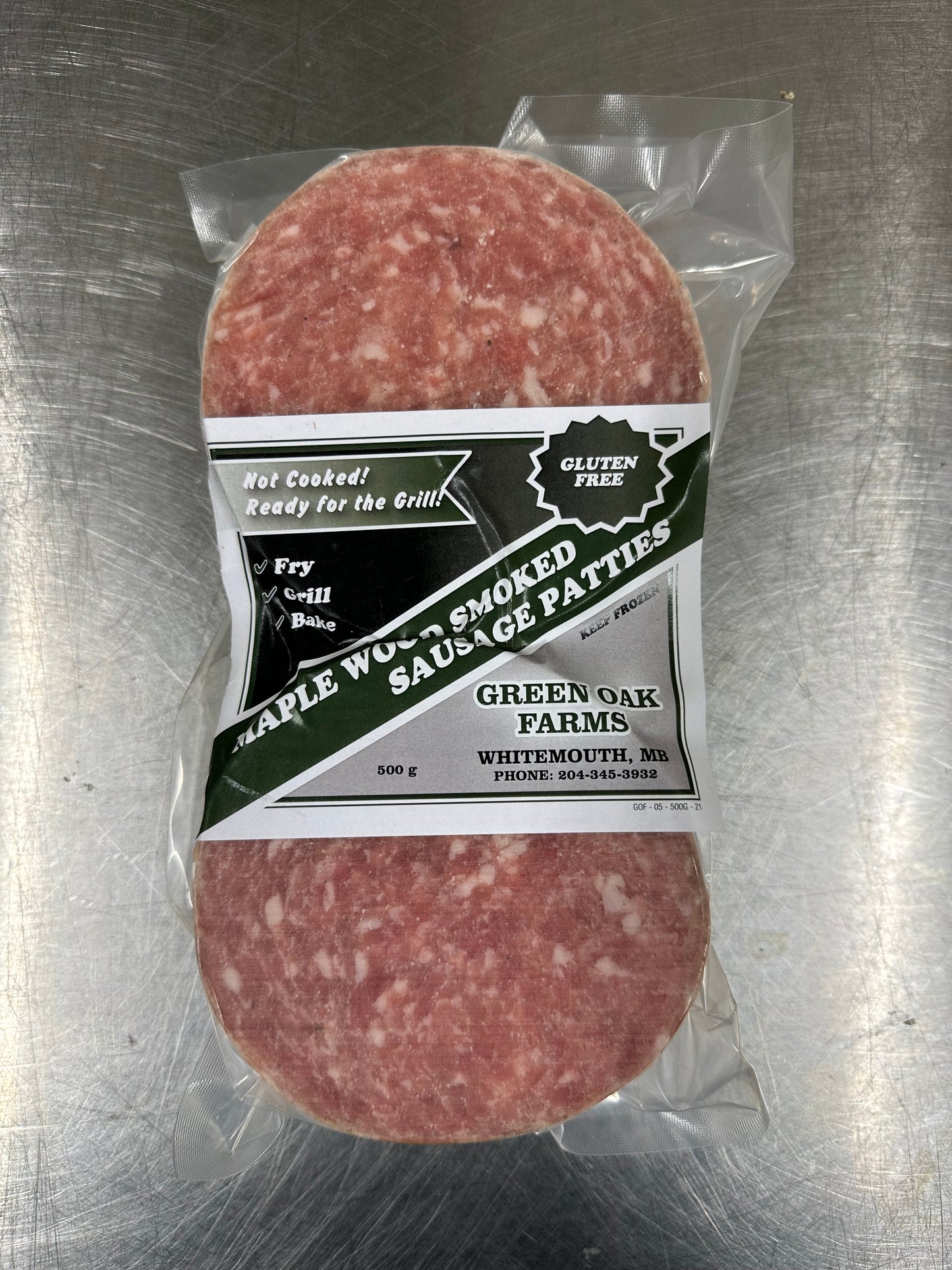 Maple Wood Smoke Farmer Sausage Patty