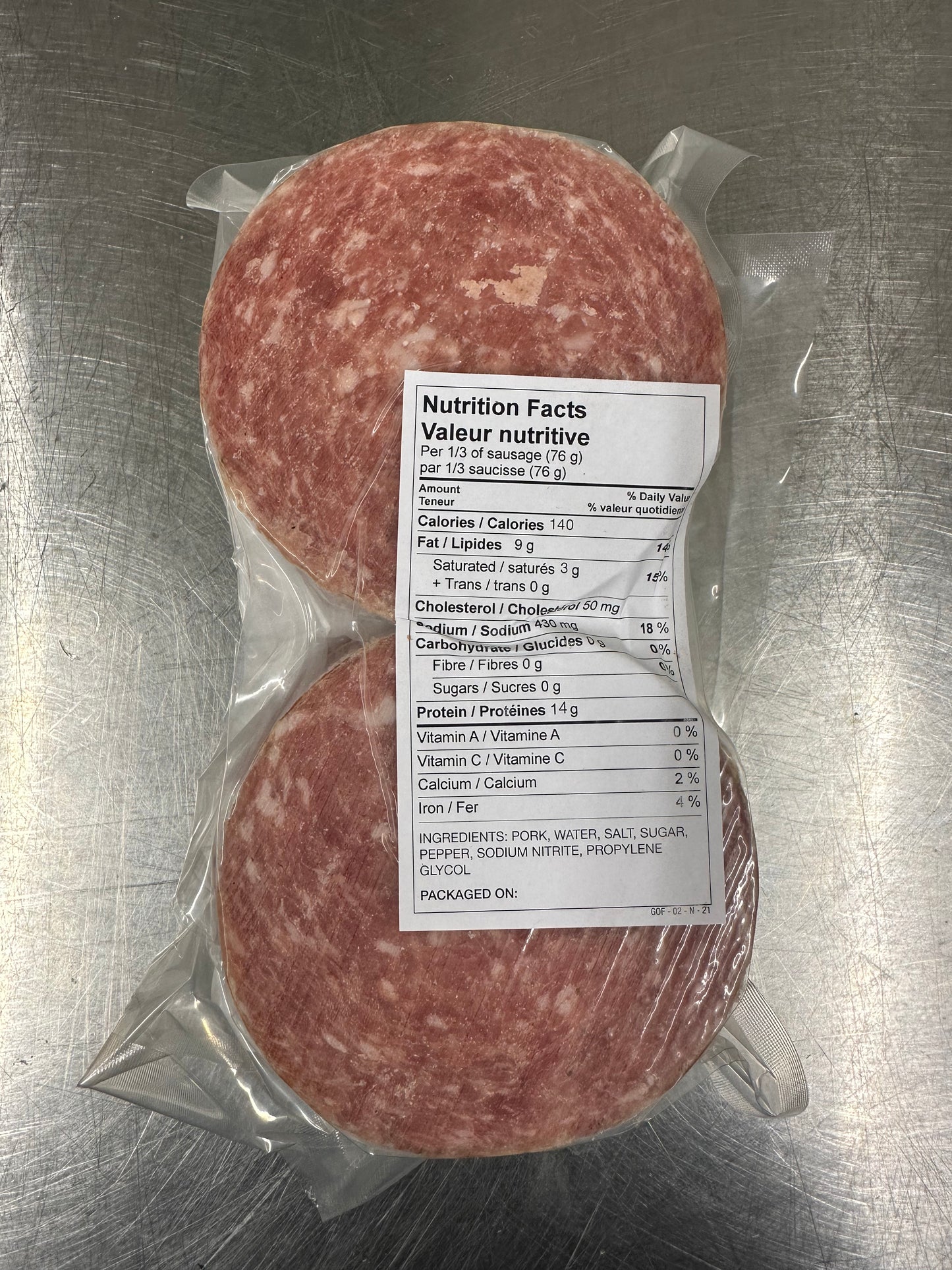 Maple Wood Smoke Farmer Sausage Patty