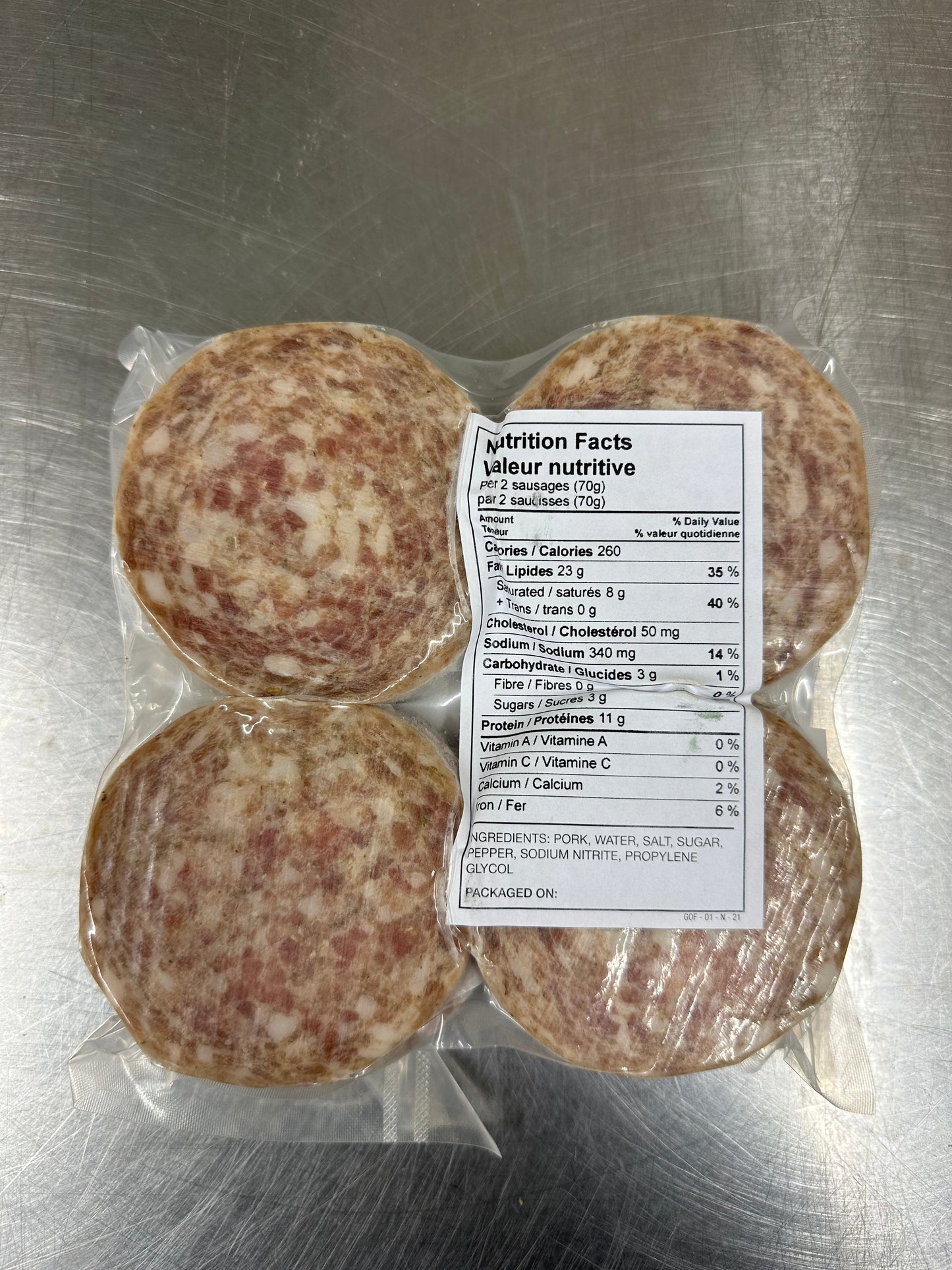 Breakfast Sausage Patties with Maple syrup