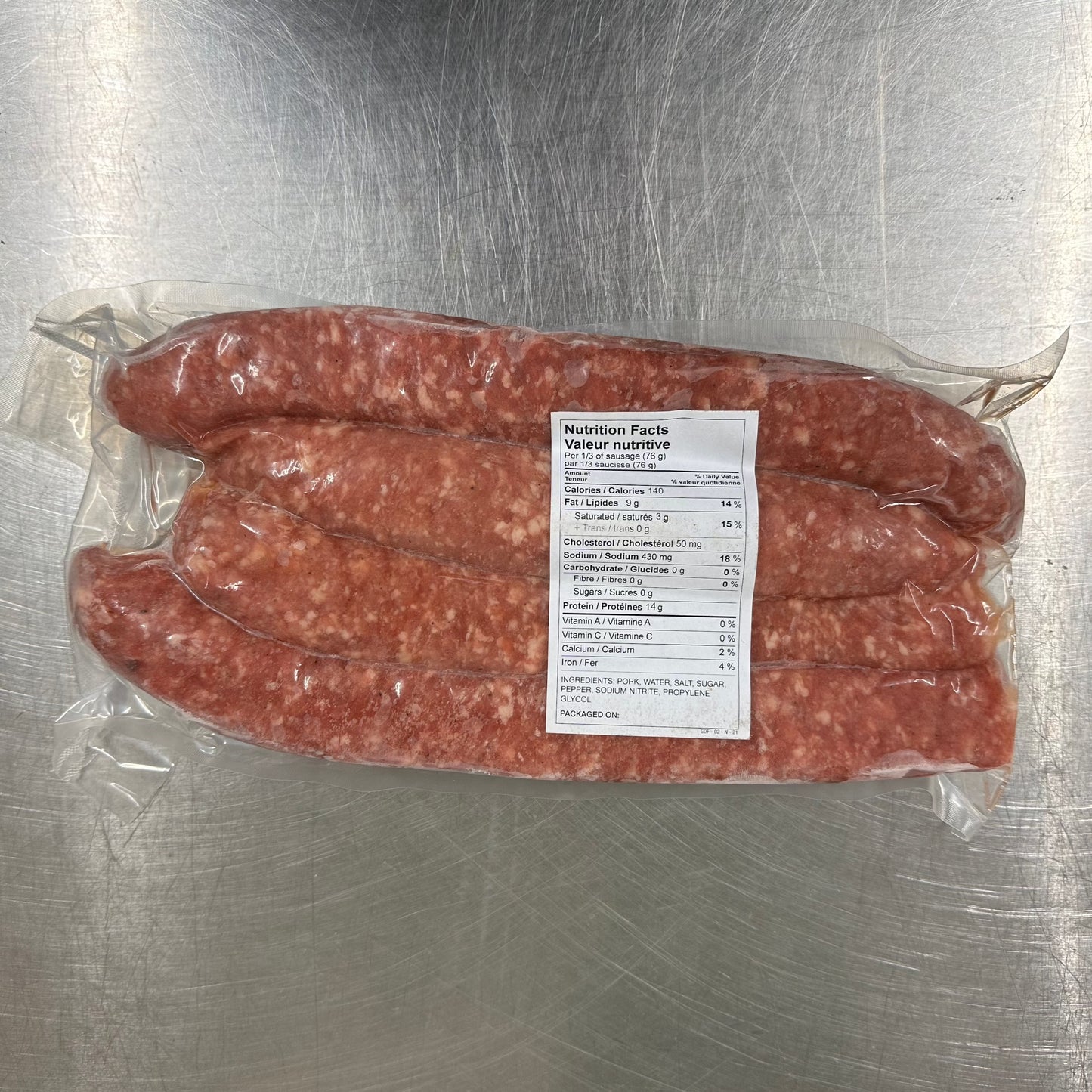 Maple Wood Smoked Spicy Farmer Sausage Links