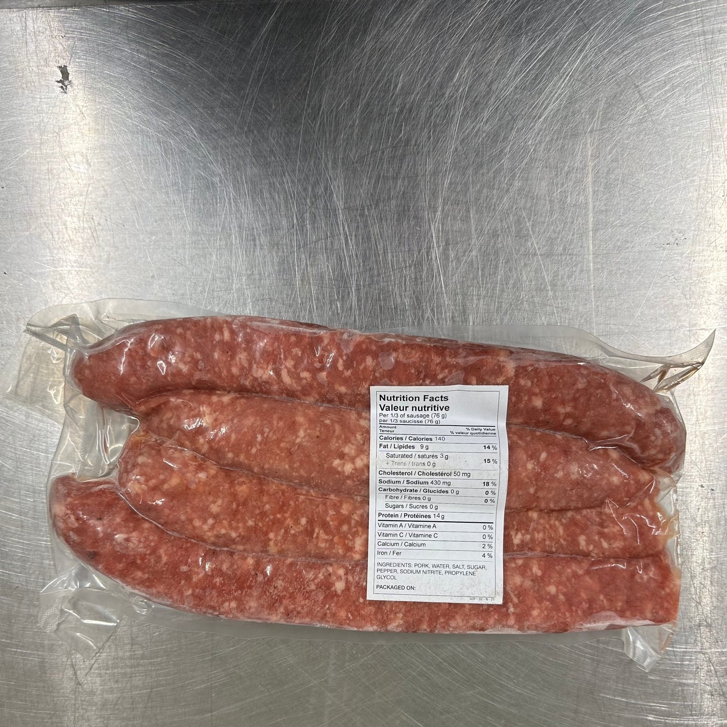 Maple Wood Smoked Farmer Sausage Links